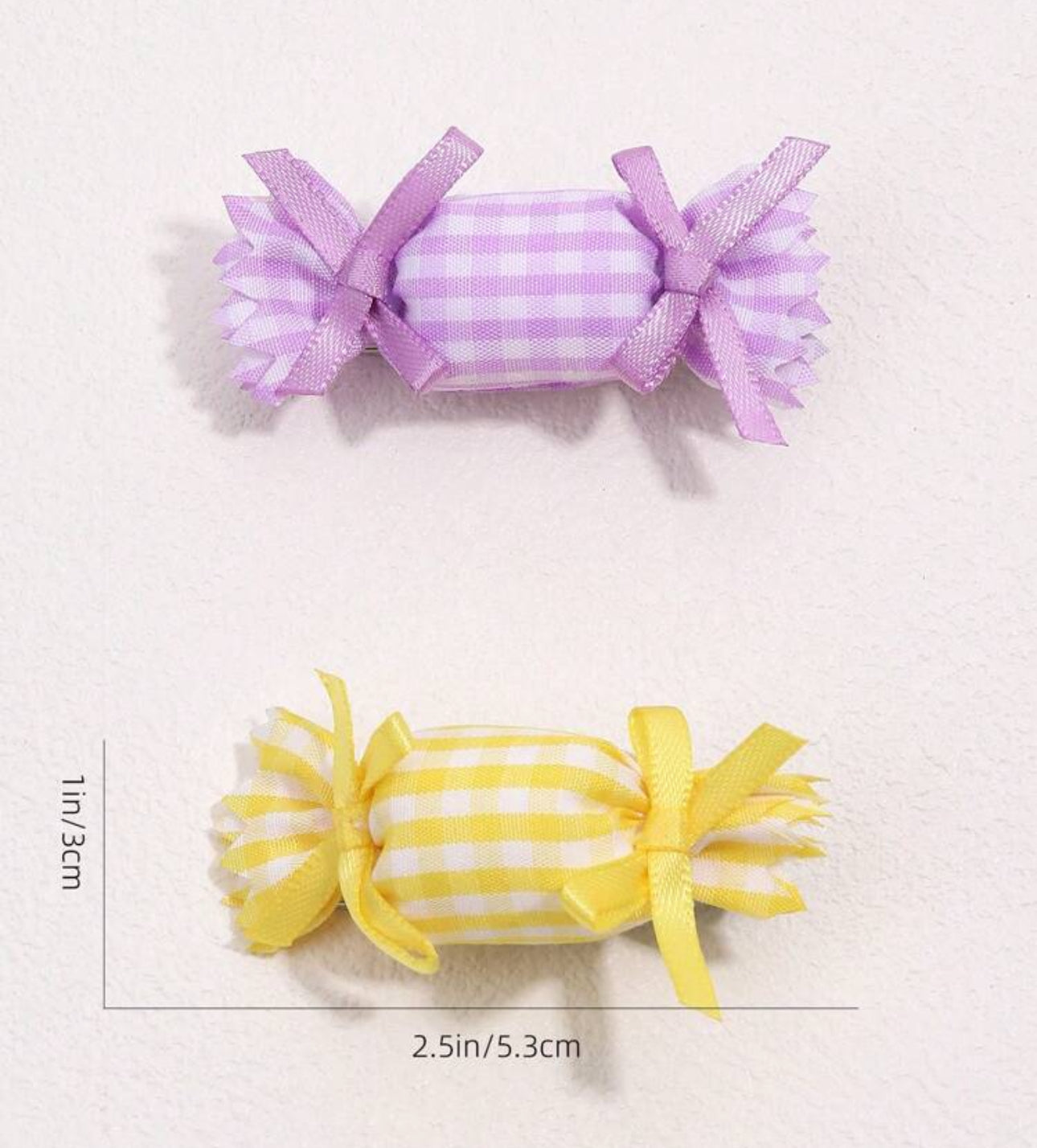 Candy Clips Set (2 pcs) - Yellow