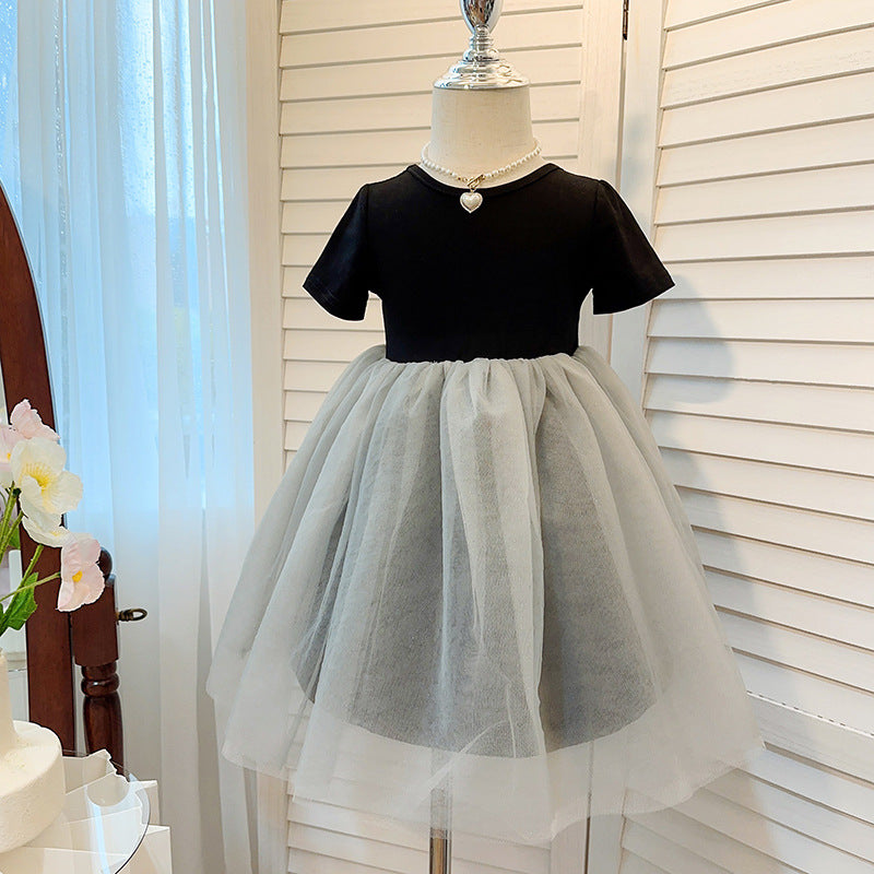 Criss Cross Tutu Dress- Black