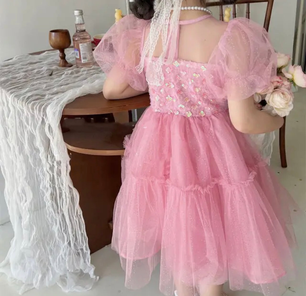 Fairytale Sparkles Dress - Pink