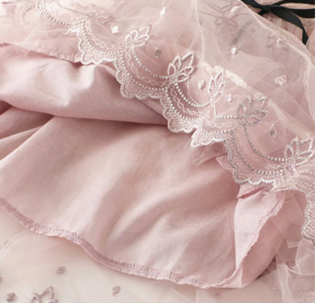 Vintage Lace Dress -Rosey Pink