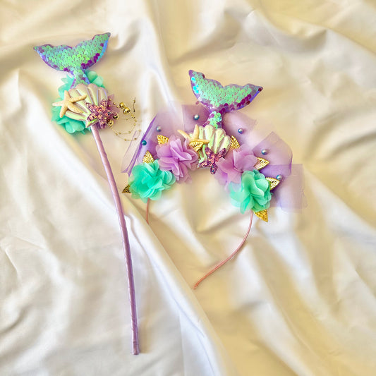 Mermaid headband & Wand