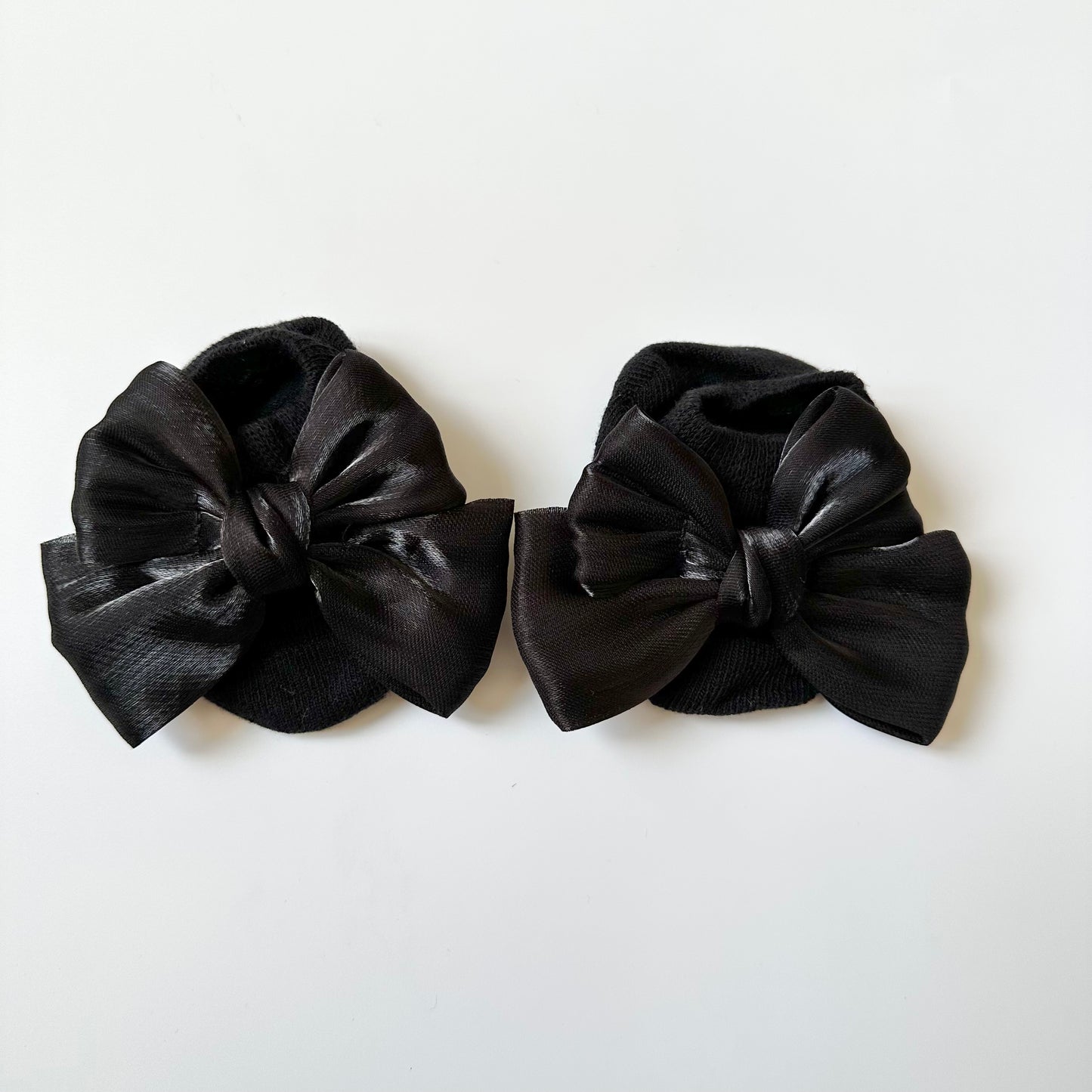 Bow socks-Black