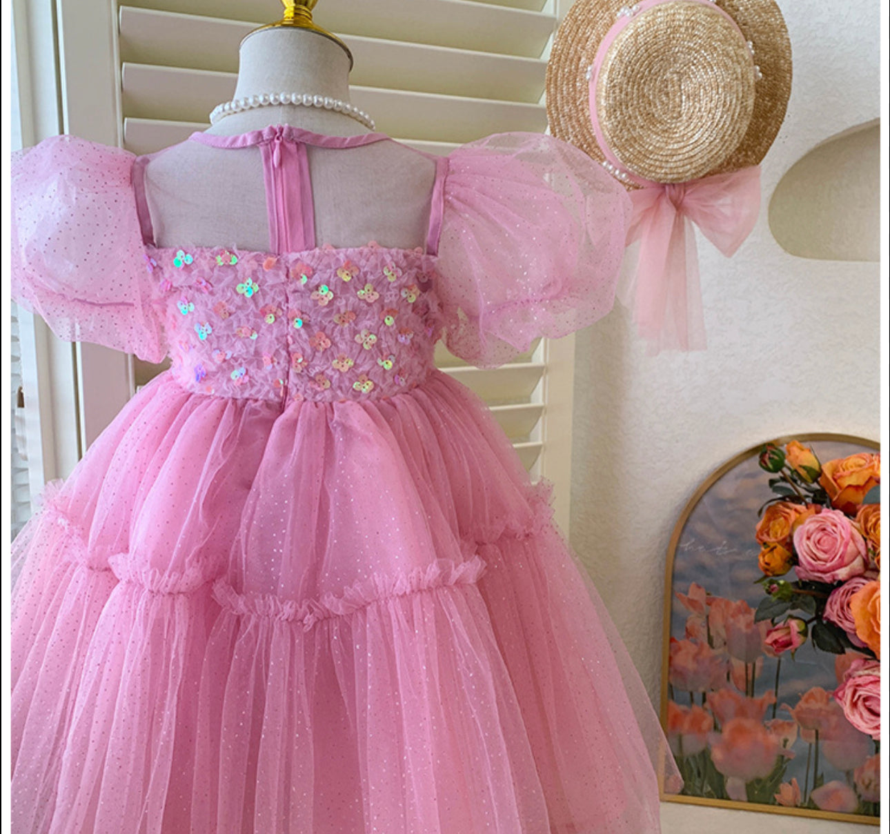 Fairytale Sparkles Dress - Pink