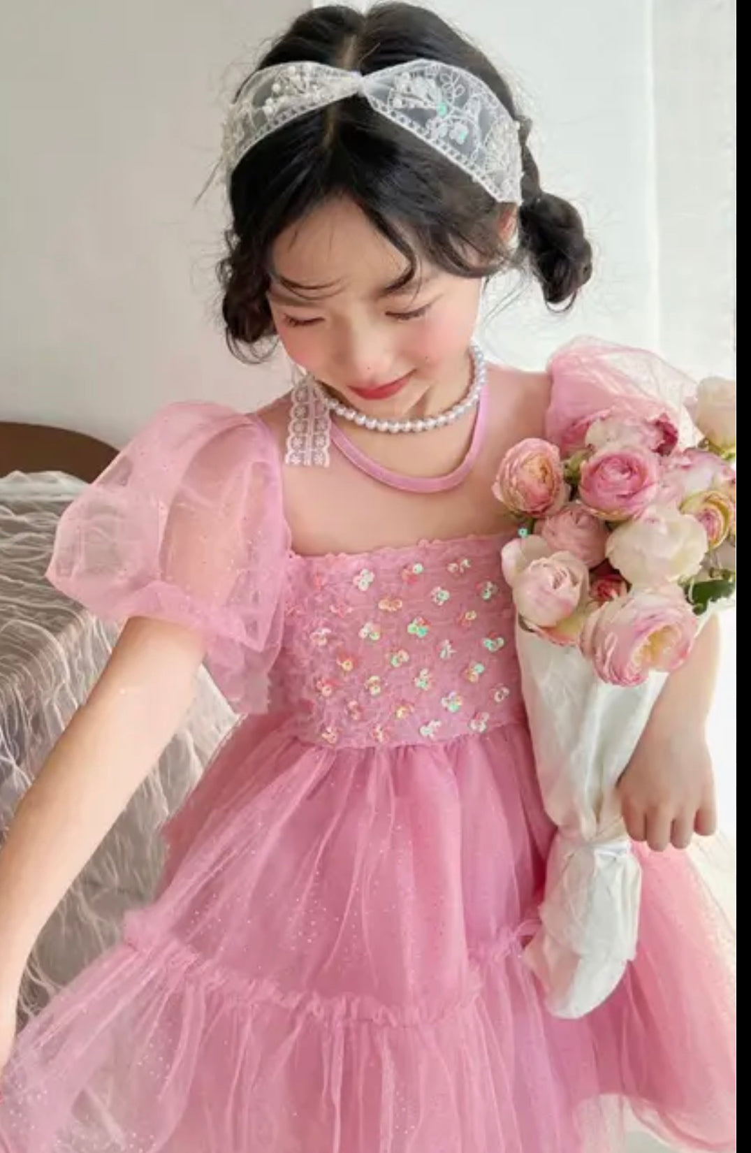 Fairytale Sparkles Dress - Pink