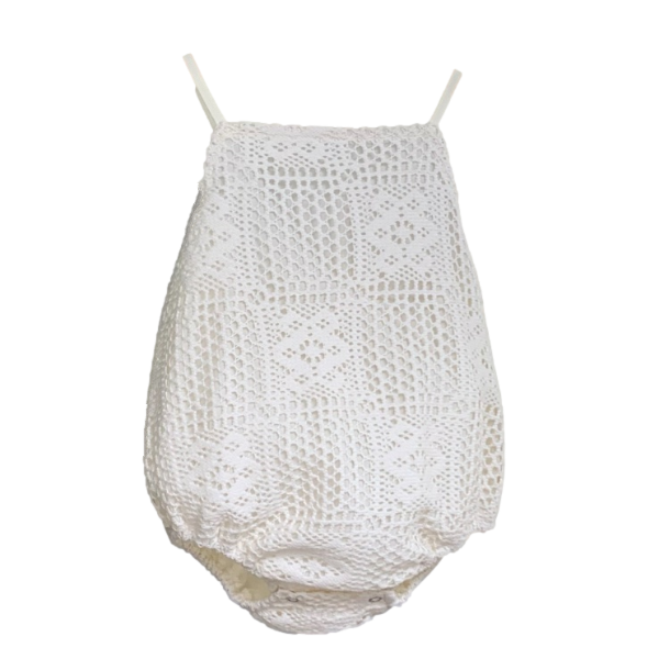 Crochet Romper - Off White