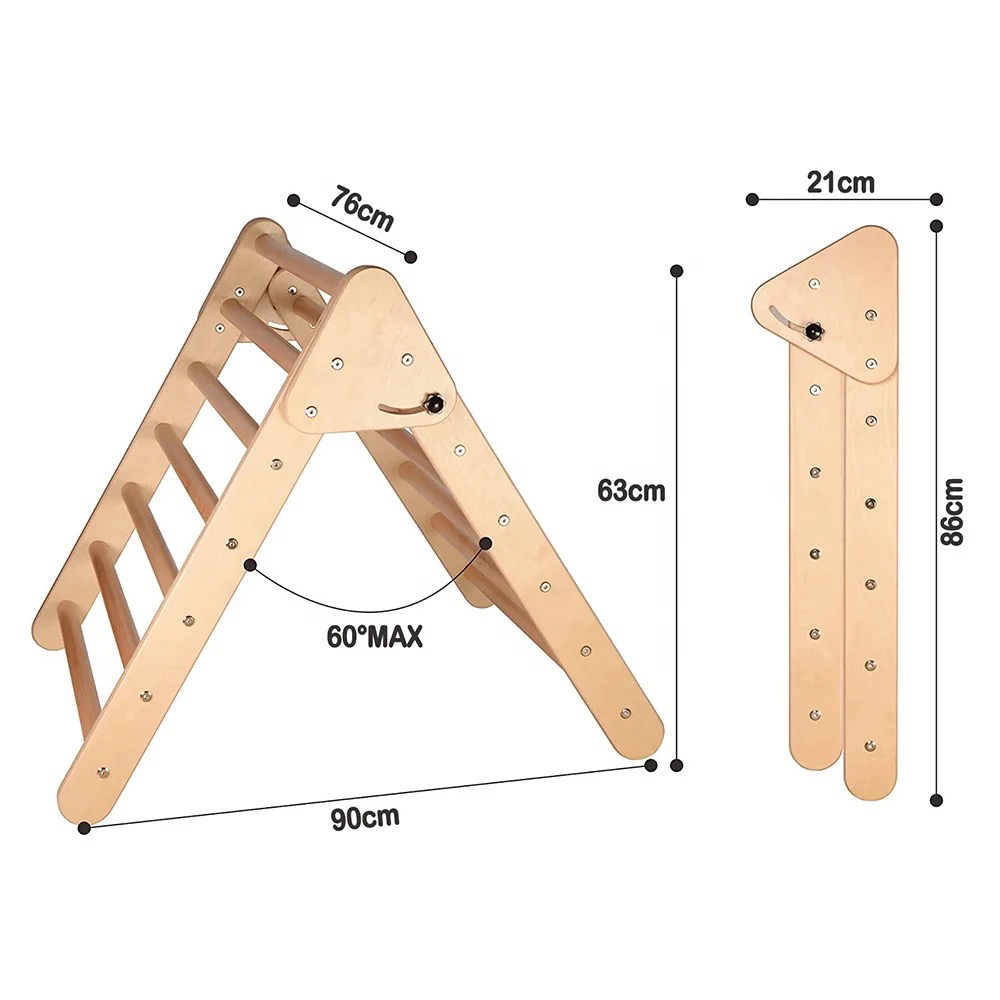 Adjustable Pikler Triangle - natural