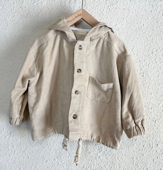 CORDUROY LIGHT JACKET - BEIGE