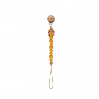 Pacifier Clip - Silicone - Mustard