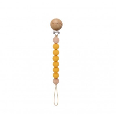 Pacifier Clip - Silicone - Mustard Yellow