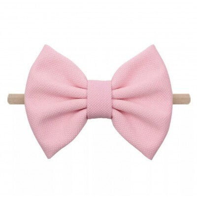 Hair Bow - Baby Pink