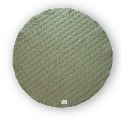 Quilted Play Mat - Olive Green