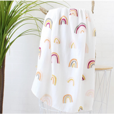 Muslin Swaddle - Rainbow