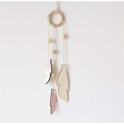 Wooden Dream Catcher - Pink