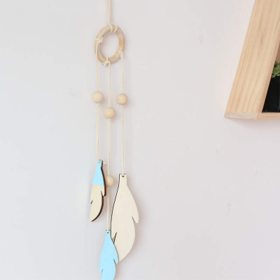 Wooden Dream Catcher - Blue