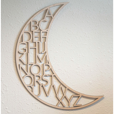 Wooden Moon Alphabet