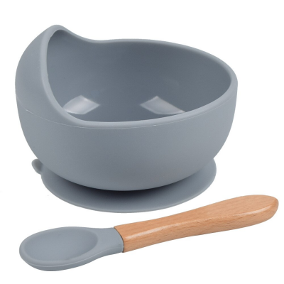 Bowl & Spoon Set - Dusty Blue