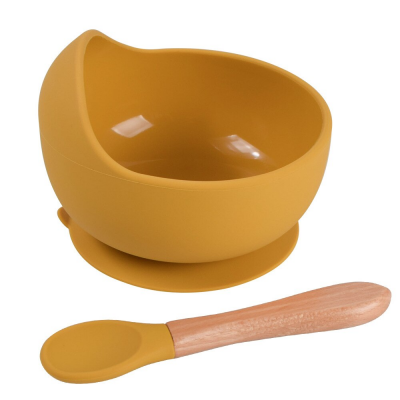 Bowl & Spoon Set - Mustard