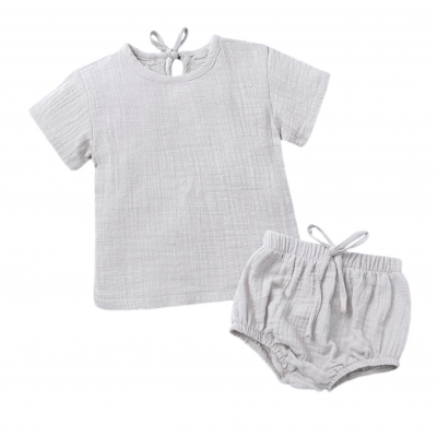 Muslin Shirt & Bloomers Set - White