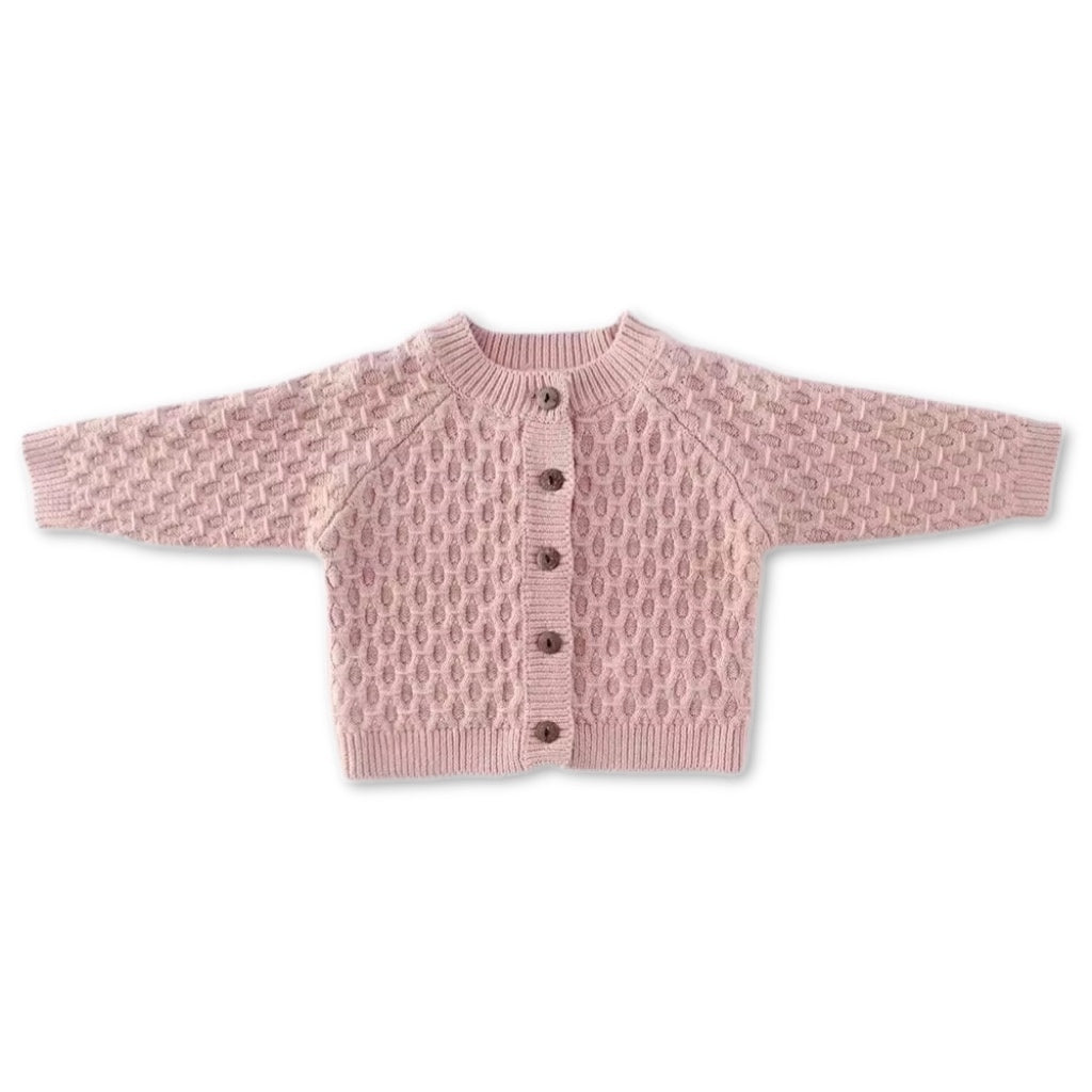 Knit Cardigan - Dusty Rose