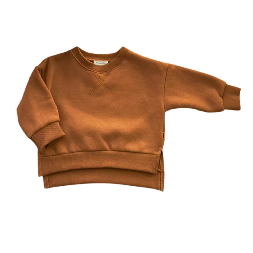 Fleece Pullover - Brown