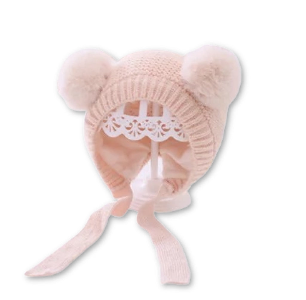 Pom Pom Hat - Creamy Pink