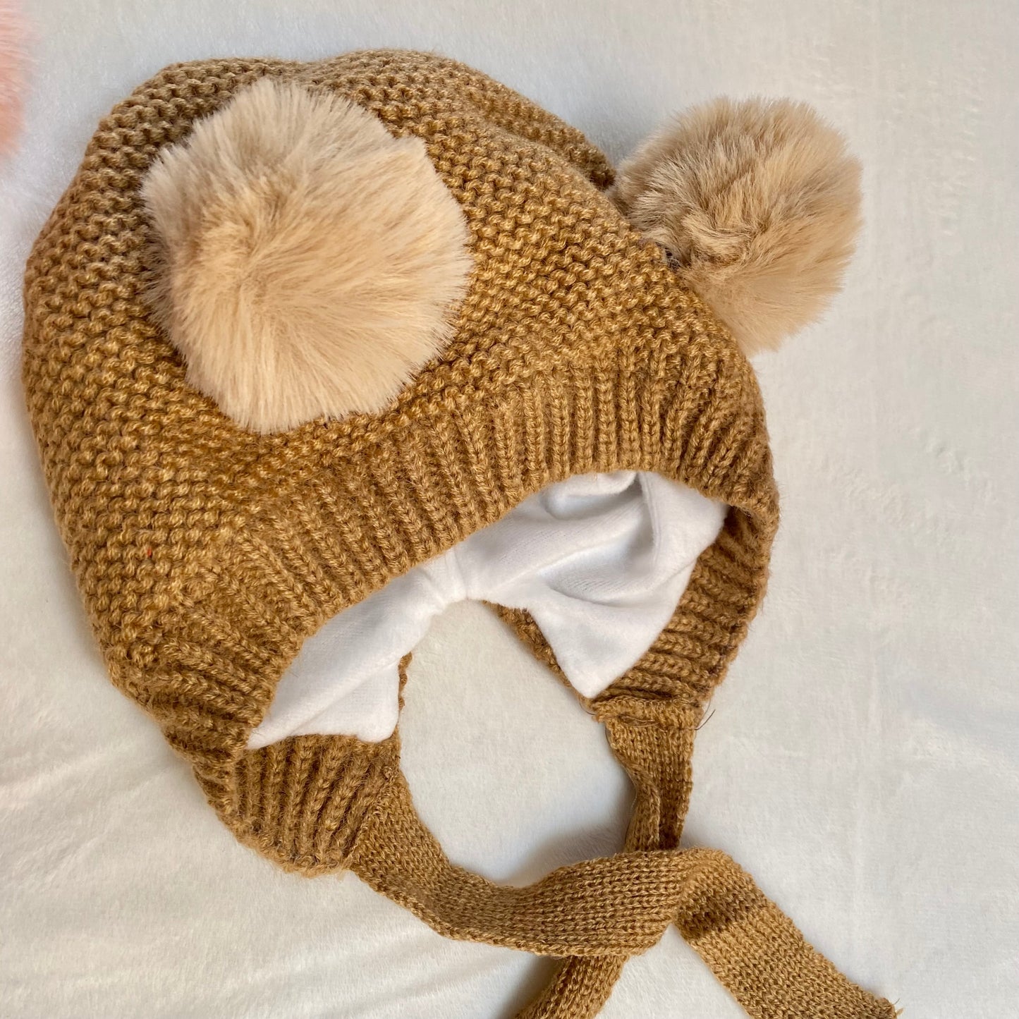 Pom Pom Hat - Caramel