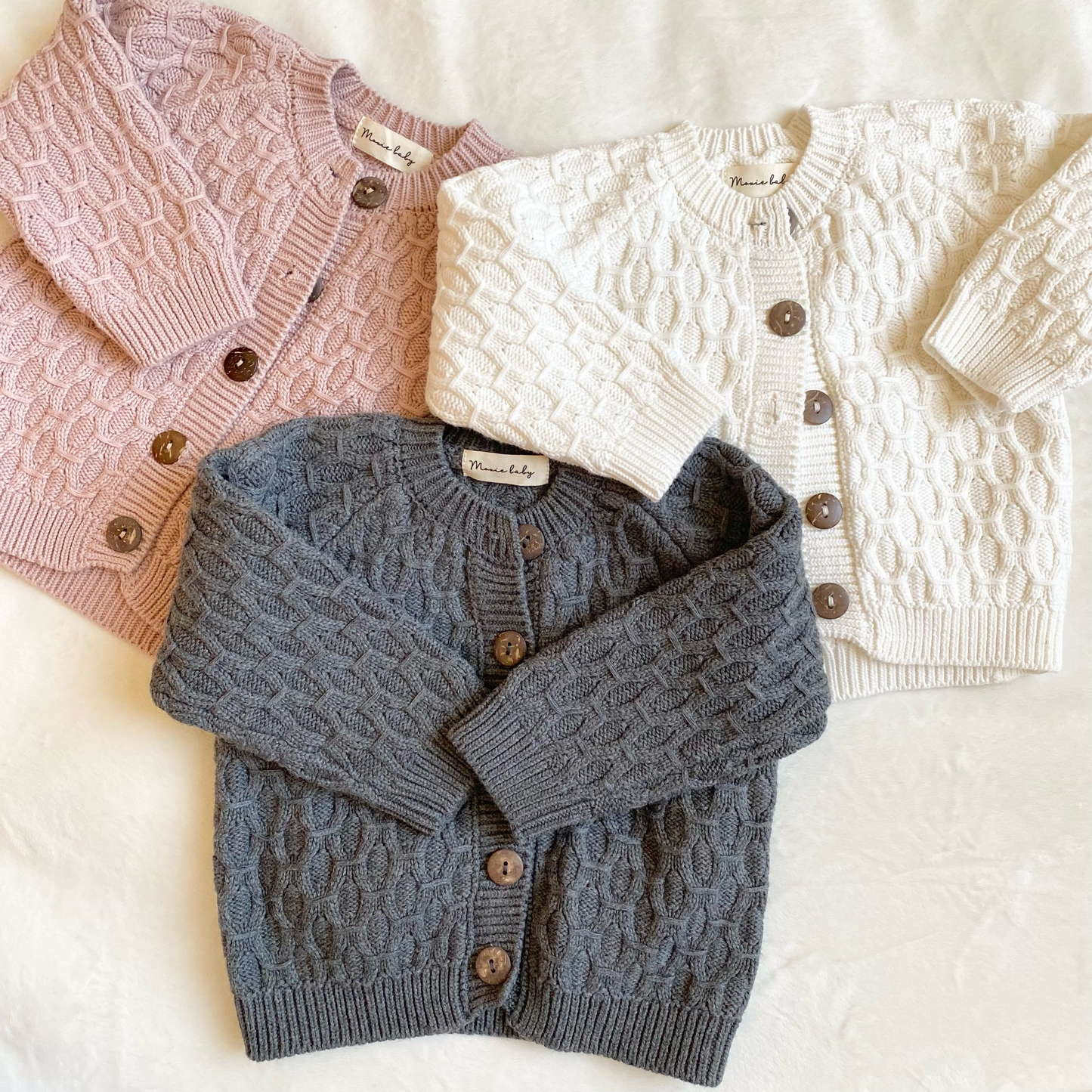 Knit Cardigan - Dusty Rose