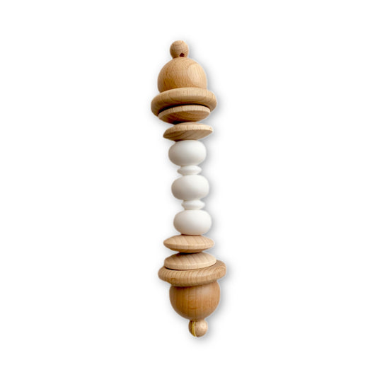 Chess Piece Teether - White