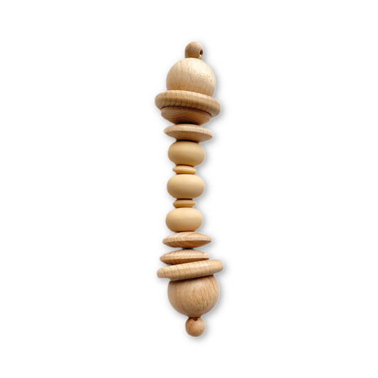 Chess Piece Teether - Creamy Beige