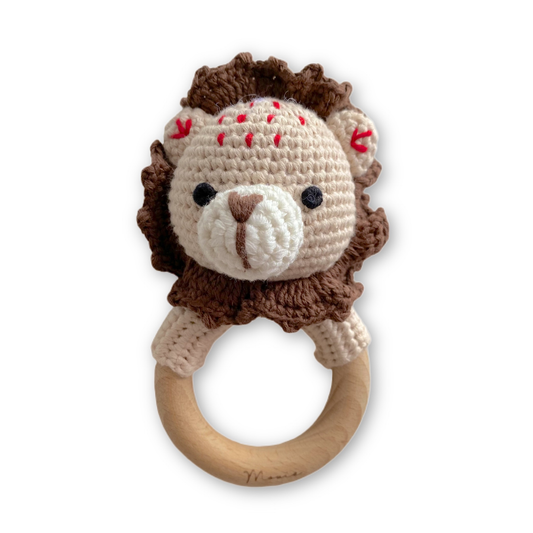 Crochet Rattle - Lion