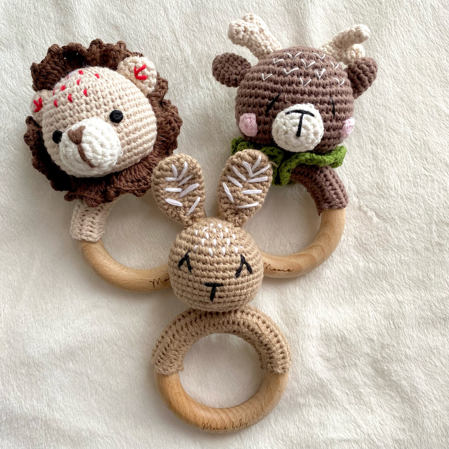 Crochet Rattle - Lion