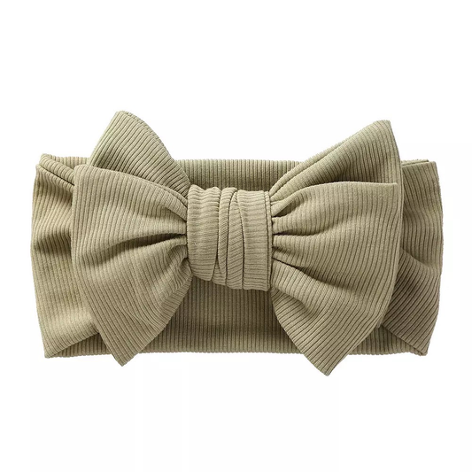 Oversized Ribbed Headband - Olive