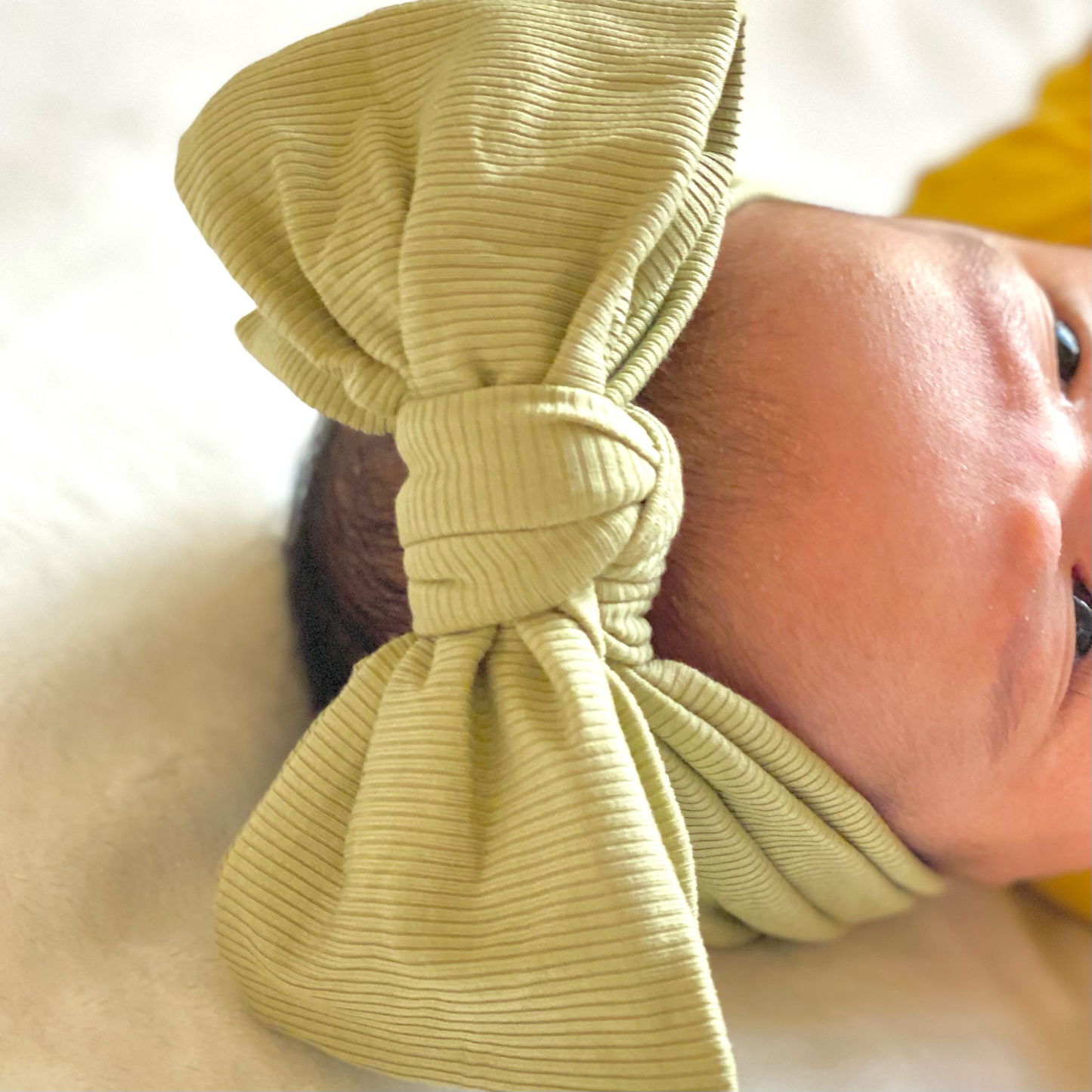 Oversized Ribbed Headband - Olive