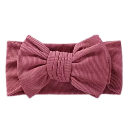 Oversized Ribbed Headband - Mulberry