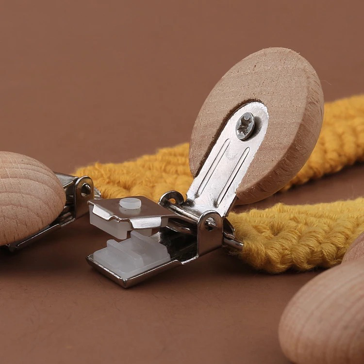 Pacifier Clip - Macrame – Beige