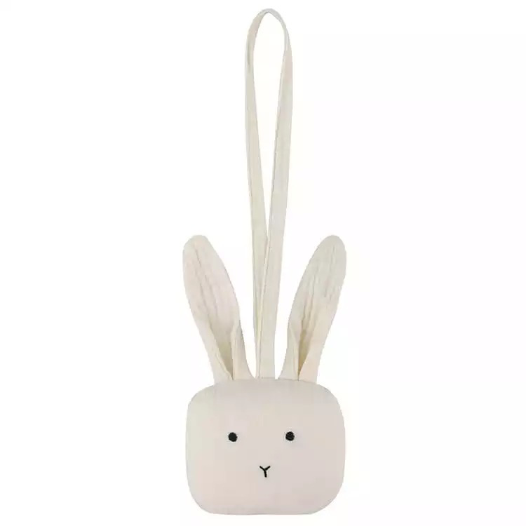 Bunny Pacifier Holder - Cream