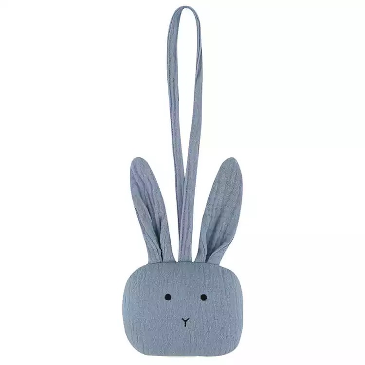 Bunny Pacifier Holder - Blue