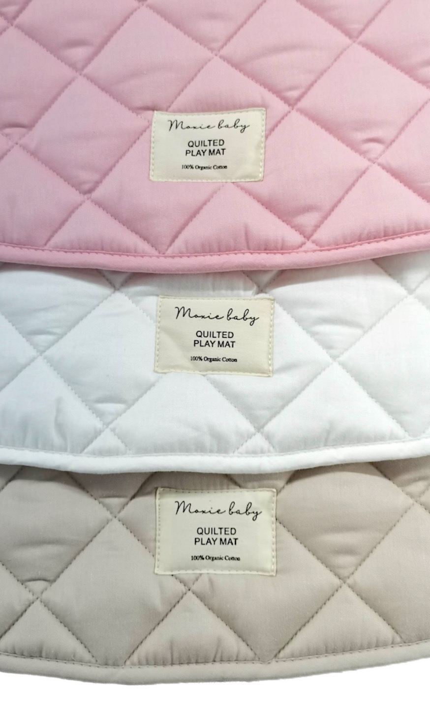 Quilted Play Mat II - Baby Pink