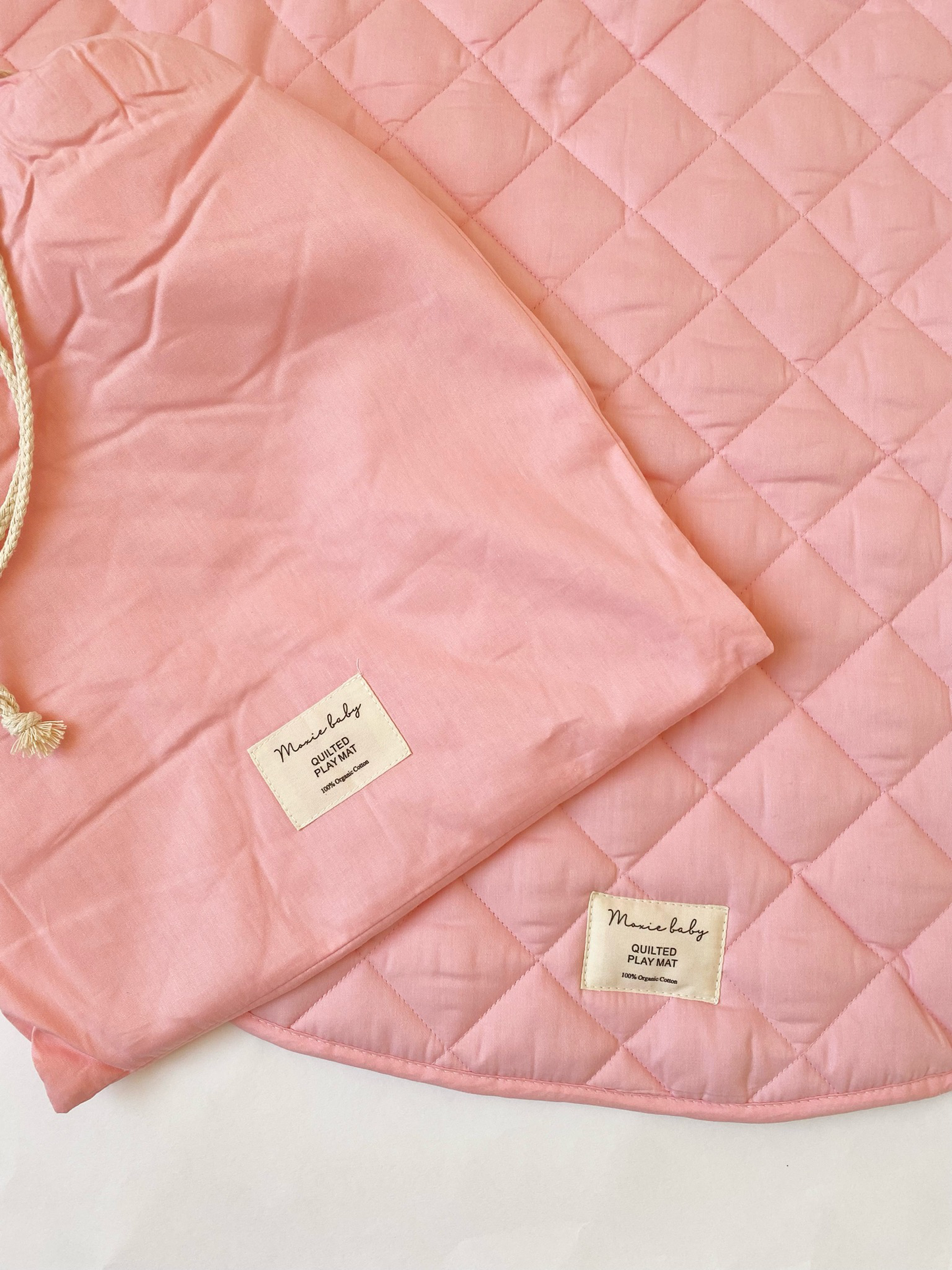 Quilted Play Mat II - Baby Pink