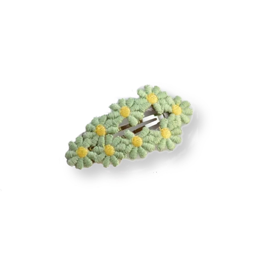 Mini Daisy Clip - Green (2 pcs)