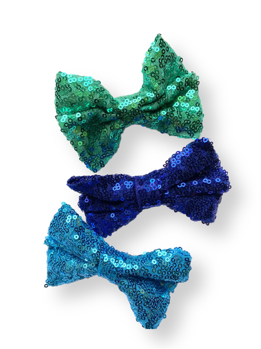 Glitter Bows - Evergreens Set (3pcs)