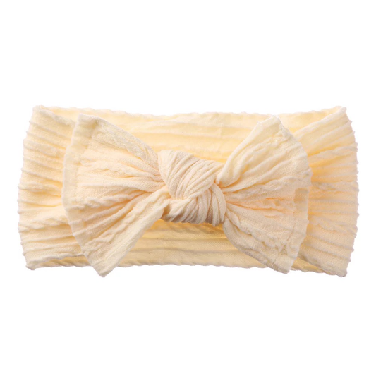 Cable Knit Headband - Creamy Yellow