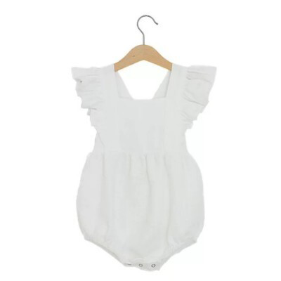 Flutter Romper - White