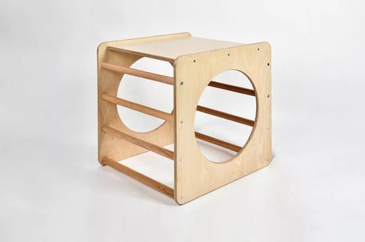 Montessori Climbing Cube - Natural Wood