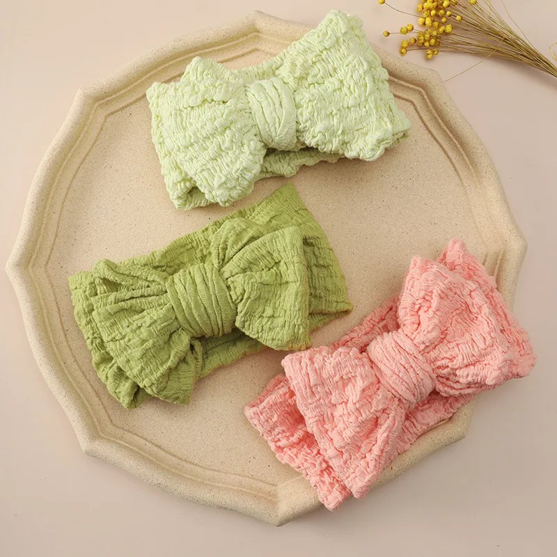 Crinkled Headband - Green