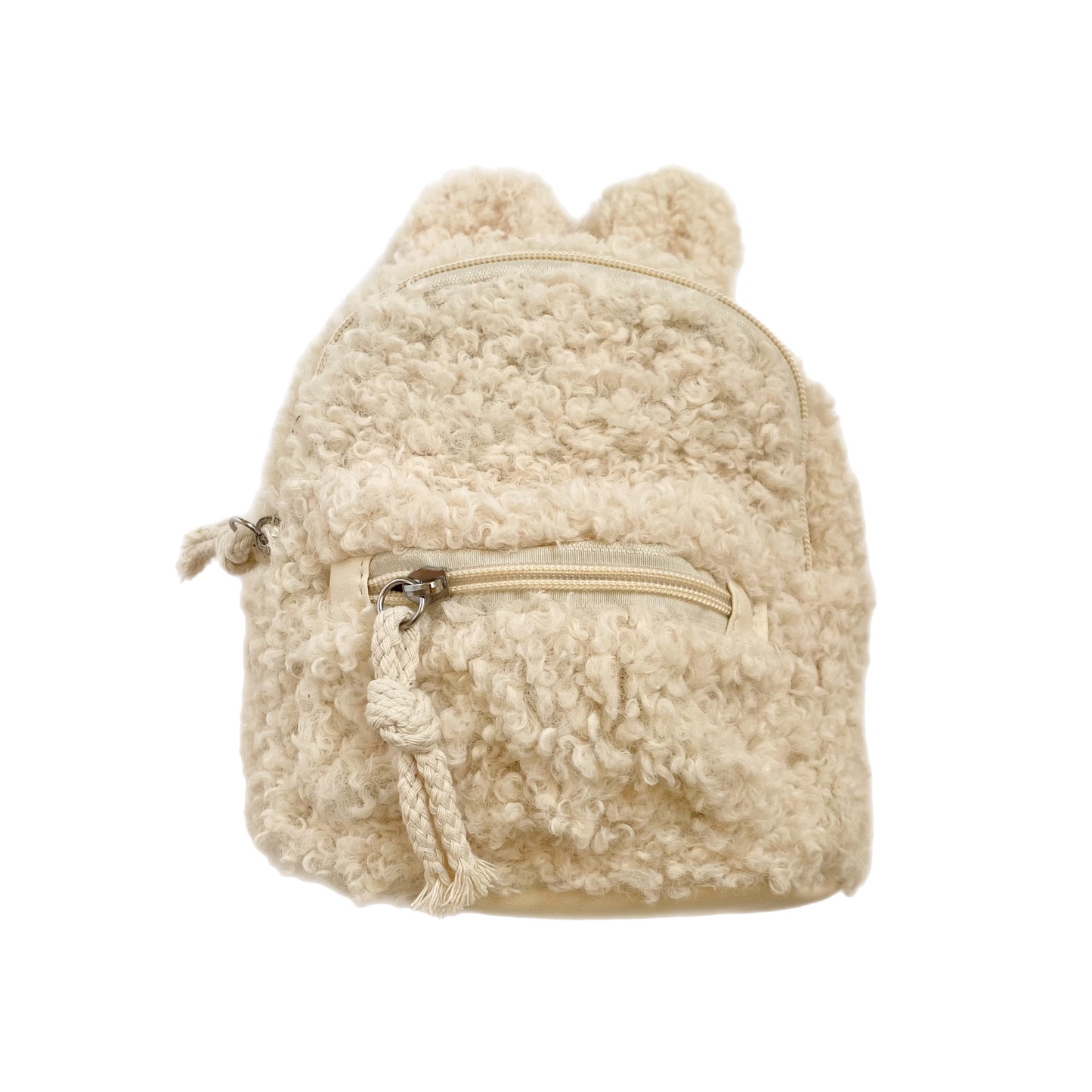 Fuzzy Bunny Backpack - Oatmeal