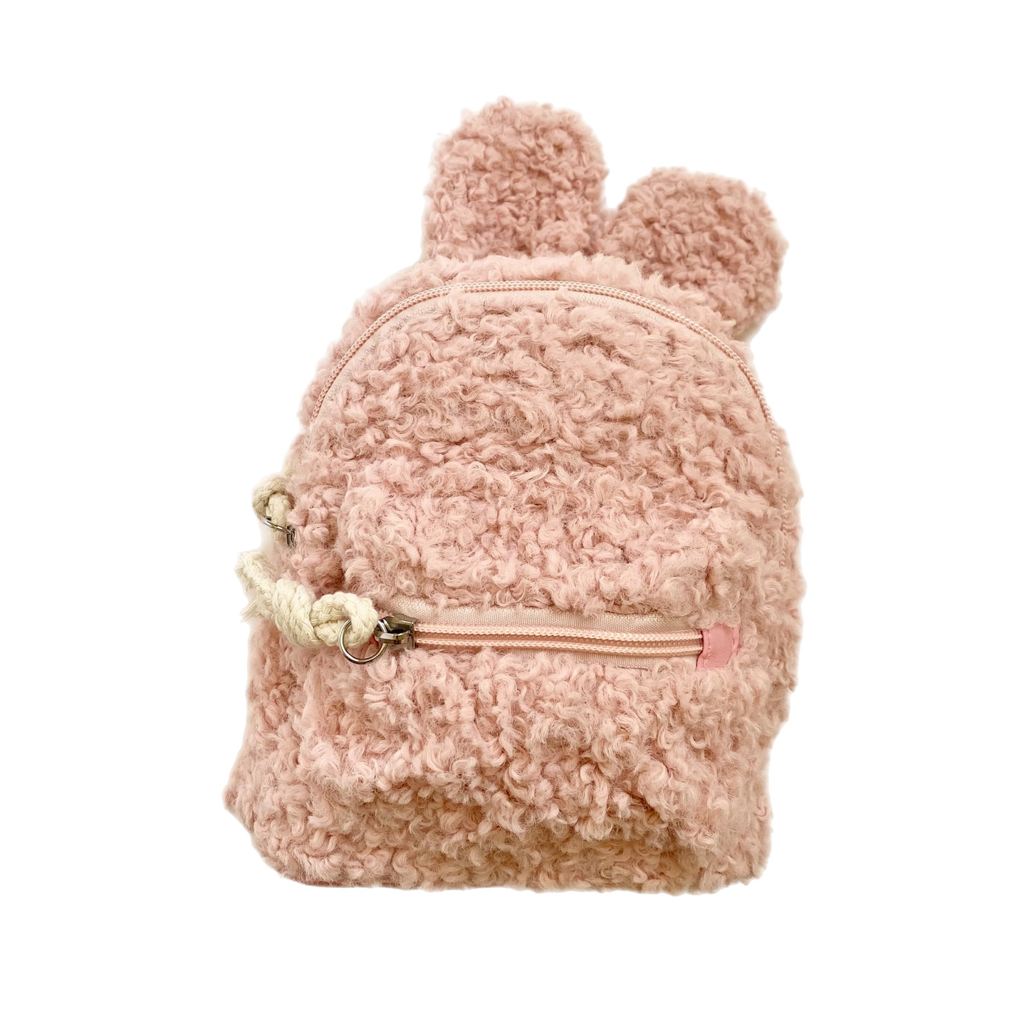 Fuzzy Bunny Backpack - Pink