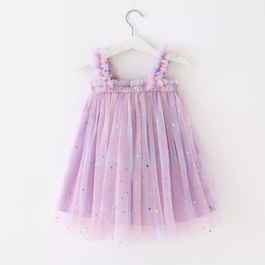 Sparkles Tulle Dress - Lavender