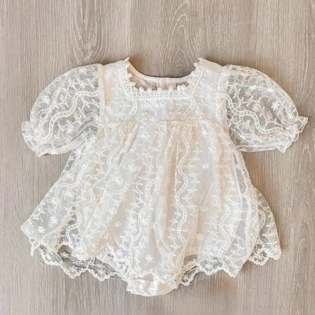 Lacey Romper - Ivory