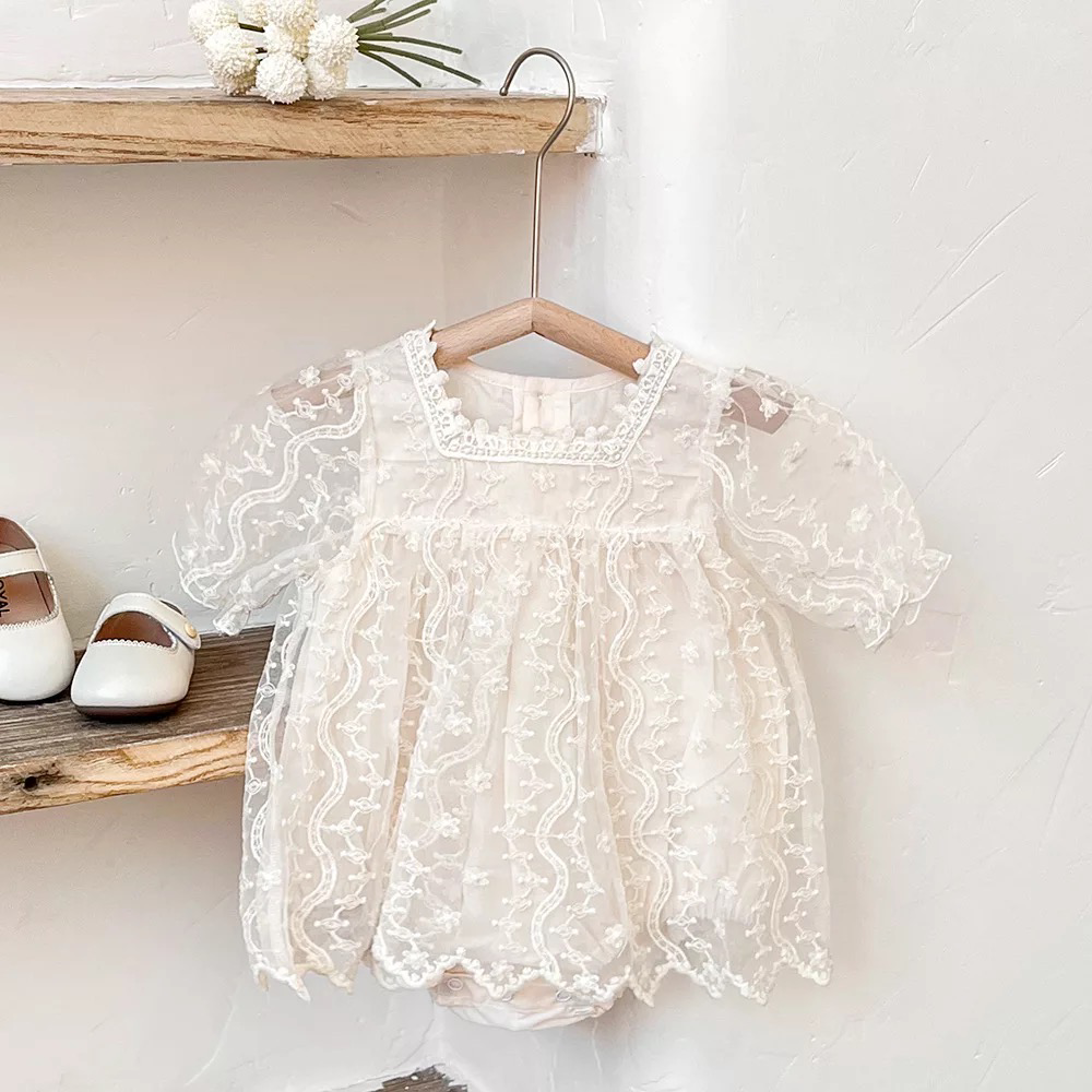 Lacey Romper - Ivory